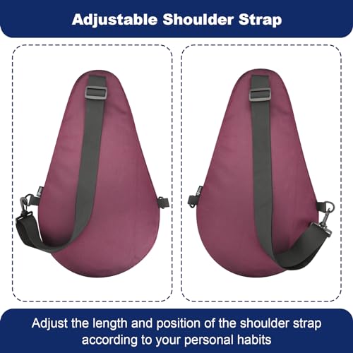 Image of Cosmos Padel Racket Bag Pickleball Paddle Sling Backpack Padel Racquet Storage Bag, Padel (Paddel Tennis) Equipment Carrying Bag with Mesh Pocket for 2 Paddles Ball Water Bottle & Accessory