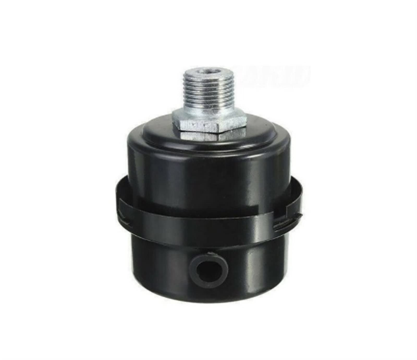 2 PCS compressore Aria silenziatore da 16 mm in Metallo di aspirazione Nera silenziatore di Rumore Adatto for Un compressore d'Aria Senza Olio for Un Elemento Filtro