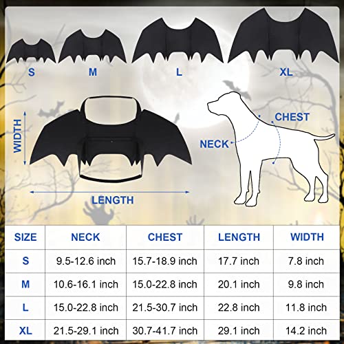 BWOGUE Dog Costume Halloween Pet Bat Wings Cosplay Apparel for Small to Large Sized Dogs Party Decoration,Large BWOGUE Dog Costume Halloween Pet Bat Wings Cosplay Apparel for Small to Large Sized Dogs Party Decoration,Large