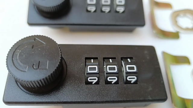 Lizipai Mini 3 Digit Combination Lock, Black, Portable, Compact