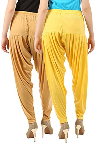 Image of Buy That Trendz Patiala Pants for Women Combo Regular Fit Cotton Patiala Salwar