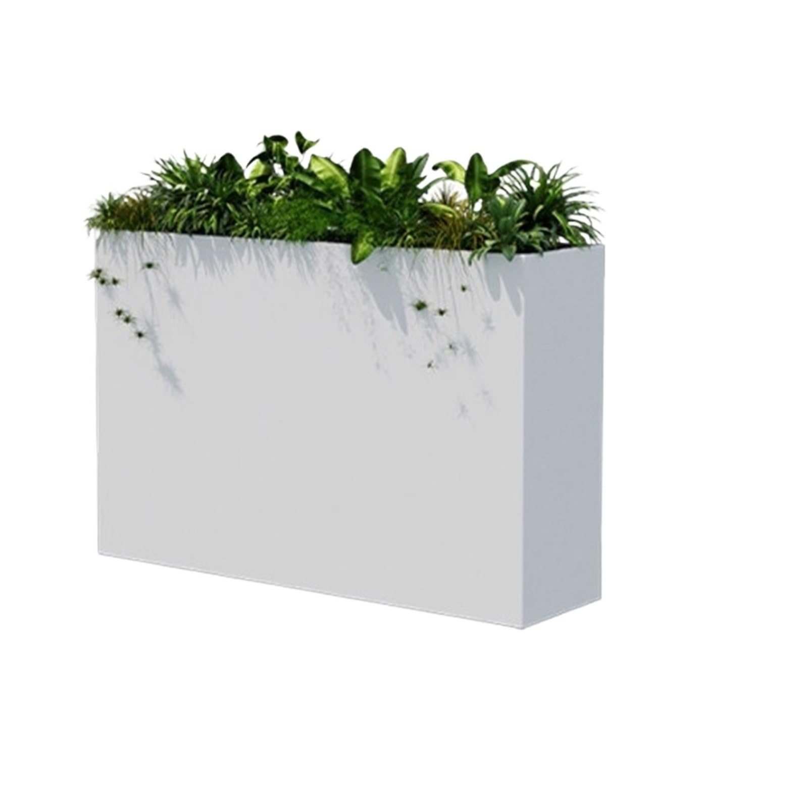 QINGGANG-0224 Garden Trough Planters Outdoor Planter Box Partition Flower Bed Storefront Fence