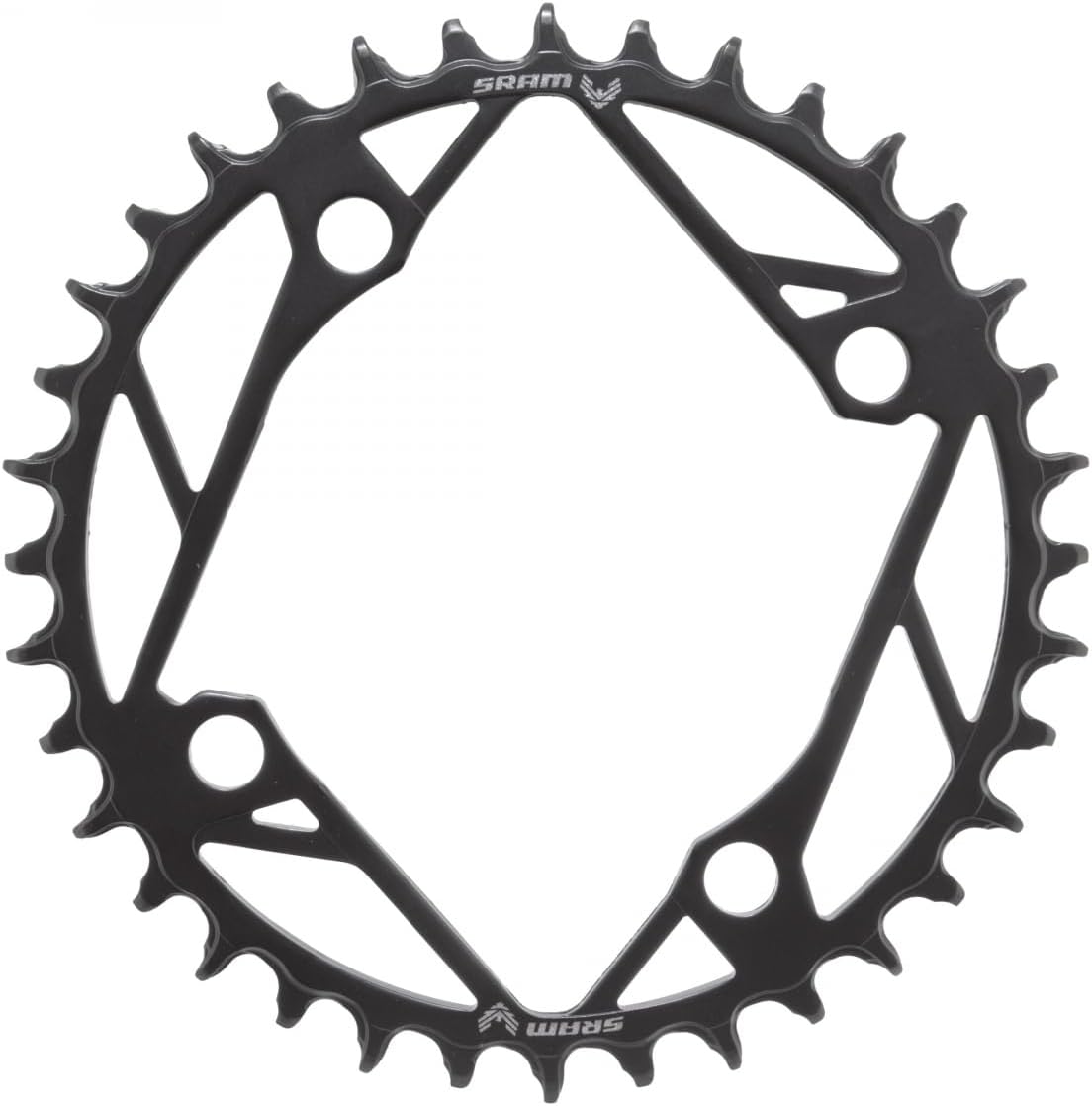 SRAM, Eagle T-Type E-MTB, Chainring, Teeth: 36, Speed: 12, BCD: 104, Bolts: 4, Steel, Black