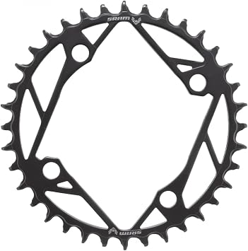 SRAM, Eagle T-Type E-MTB, Chainring, Teeth 36, Speed 12, BCD 104, Bolts 4, Steel, Black