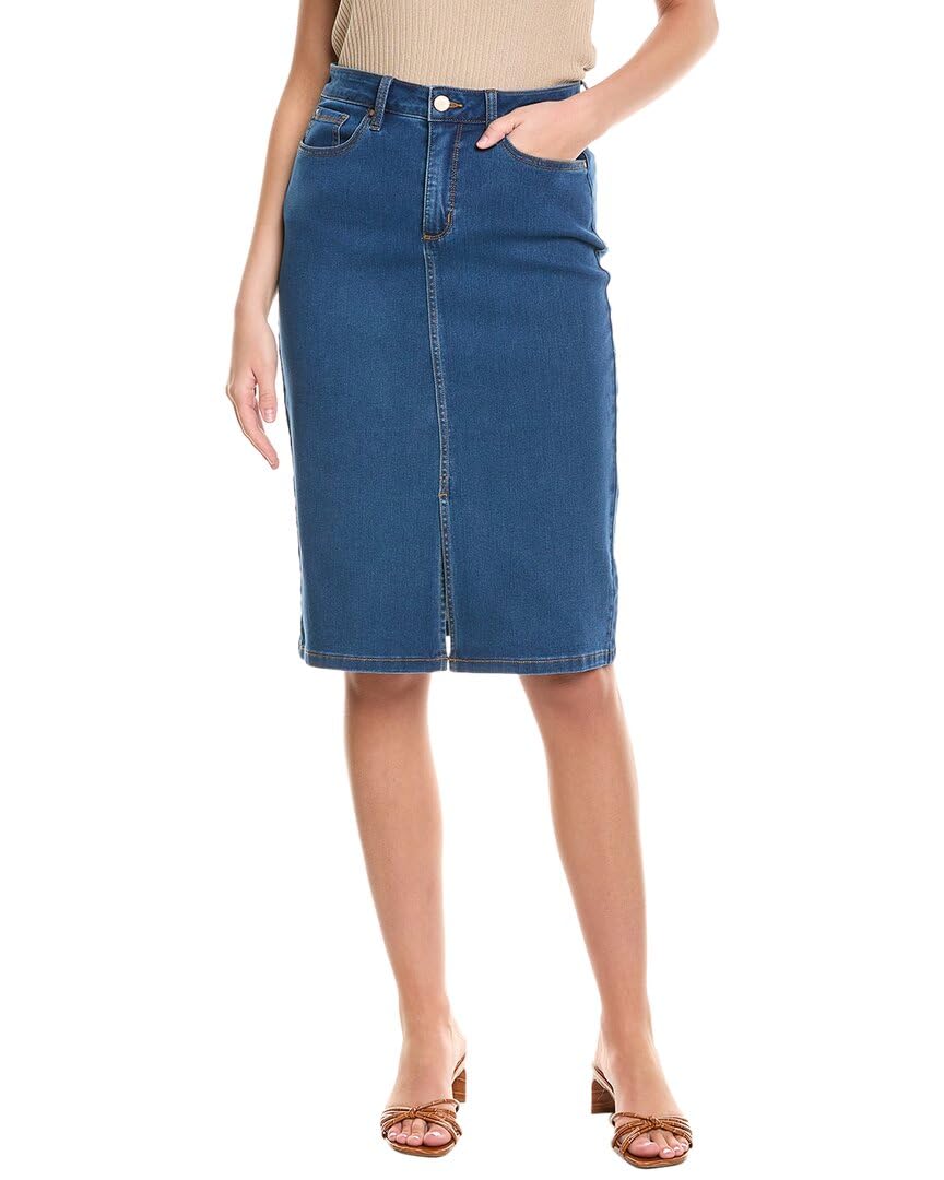 Jones New York Womens Stretch Denim Pencil Skirt