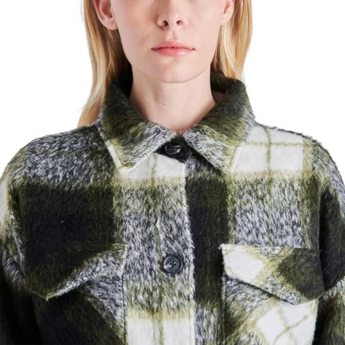 Steve Madden Women's Plaid Long Shirt Jacket4