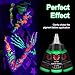 9Color Fluorescent Tattoo Ink Set, 9Pcs Tattoo Ink Color Set,Glow in The Blacklight, Skin-Safe Permanent Tattooing for 3D Makeup Beauty Skin Body Art, 1oz 30ml/Bottle