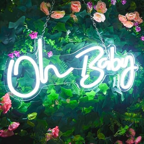 JEMESI Oh Baby Neon Sign for Decor Cover