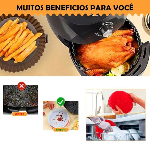 CATERPLAN® FORMA DE SILICONE PARA FRITADEIRA AIR FRYER MICROONDAS