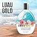 Tan Asz U Luau Gold Tanning Lotion, 500X Ultra Advanced Island Nights Black Bronzer Tanning Lotion with Hawaiian Glow Nectar, Peptides & Ceramides, 13.5 Fl Oz