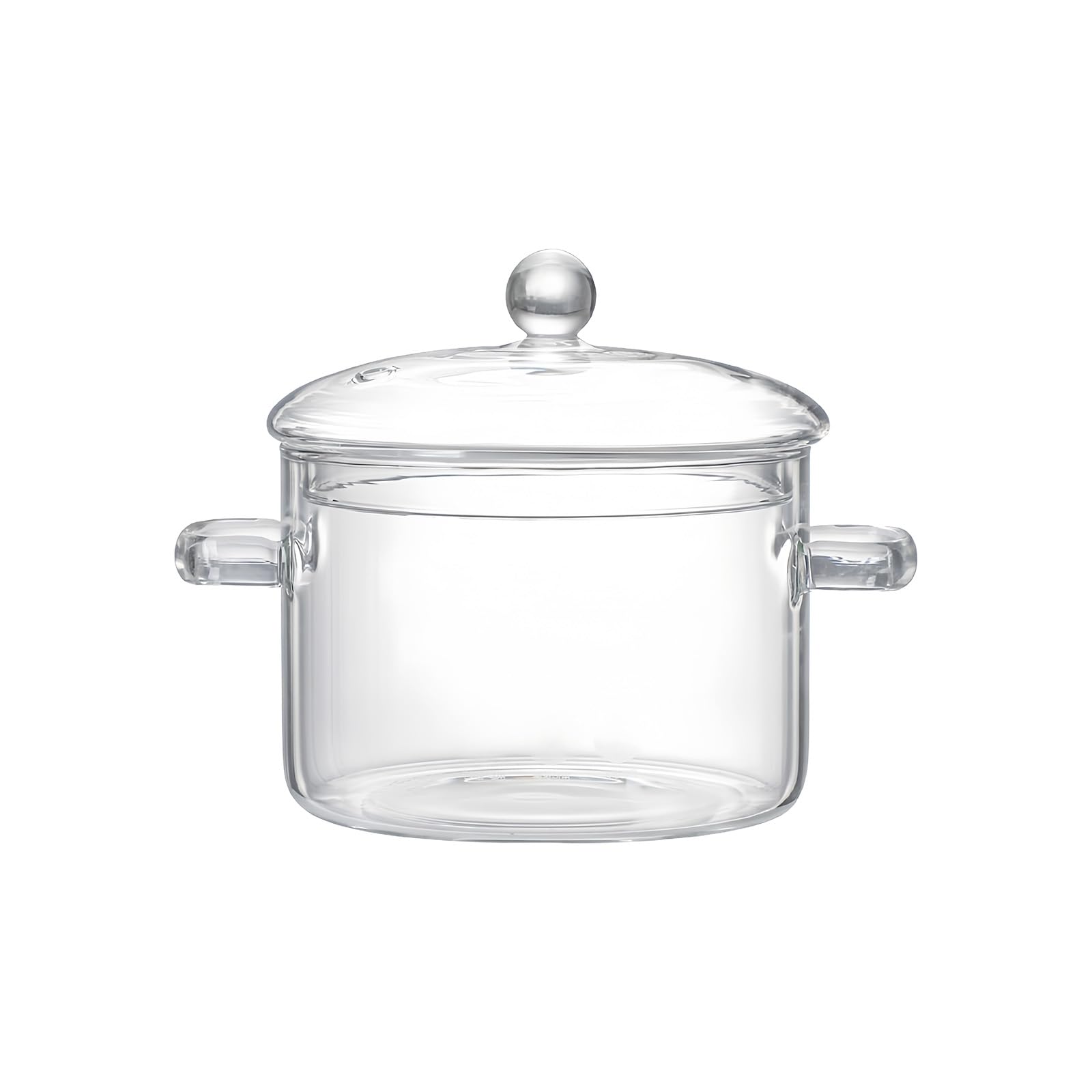 carotoe Sturdy Thickened Glass Soup Pots with Lid Large Capacity Up to 400°C for Family Meals Glass Stockpot