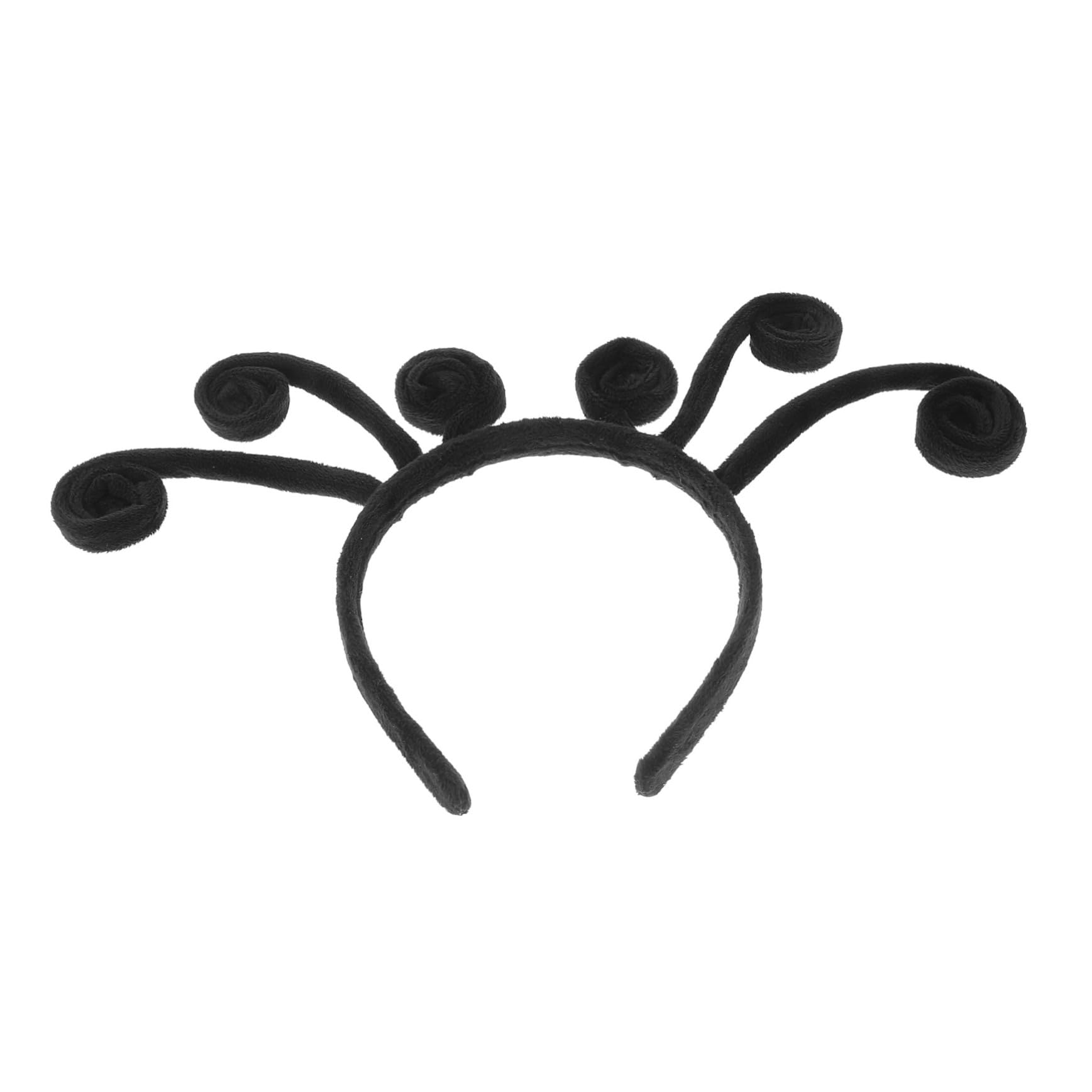 Amazon.co.jp: [LALADEFIEE] 黒色の布製アンテナカチューシャ 6触手