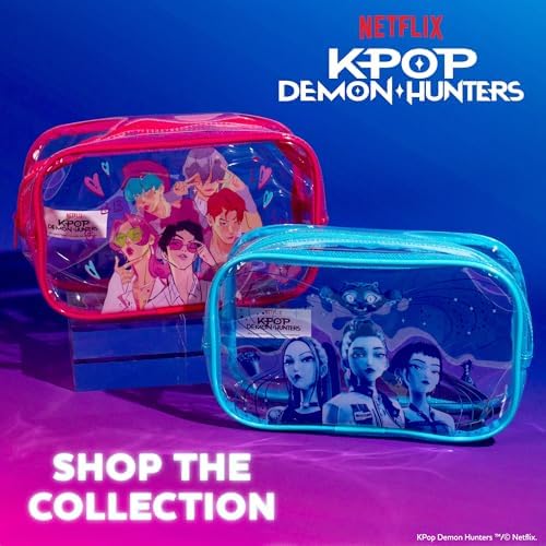 Kpop Demon Hunters™ Pencil Pouch – Huntr/x Edition, Durable PVC Pouch with Zipper, Spacious & Travel-Friendly, Official K Pop Demon Hunters Merch for K-Pop Fans, Students, Teen - 5
