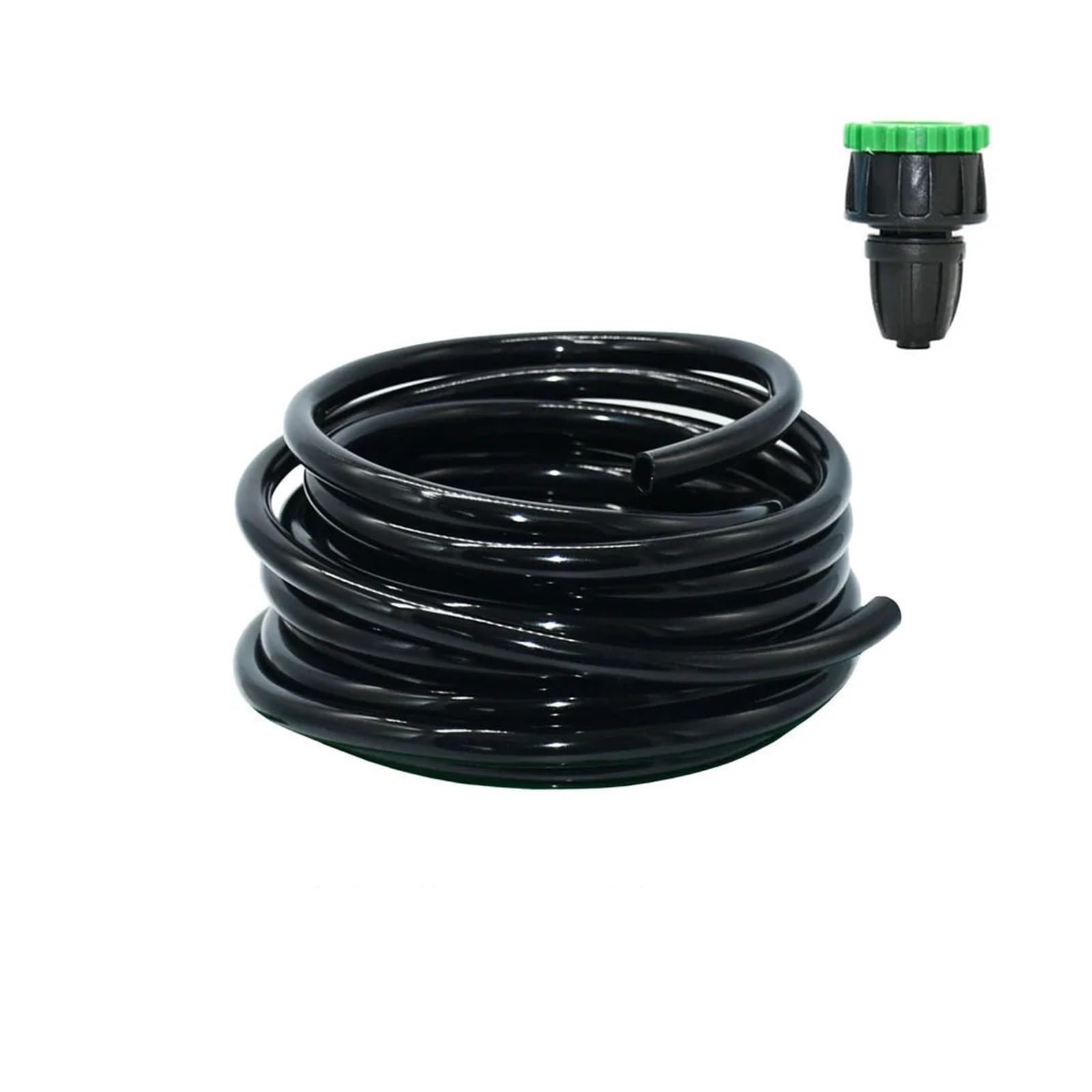 2m-50m 4/7mm 8/11 9/12mm Gartenbewässerung PVC-Rohr Mikrobewässerungsschlauch Sprinkler mit 1/2'' 3/4'' Gewindeanschluss(8I11 x 10m-01)