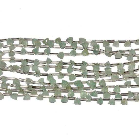 Aventurine verte trillions briolettes de qualité supérieure 7mm pour joaillerie fine