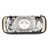 【 Großer Stauraum】: Maße: 19 x 7,5 x 3,8 cm. Ein Hauptfach und eine kleine Netztasche, große offene Taschen, die Ihnen die Aufbewahrung einer Vielzahl von Schreibwaren ermöglichen.