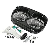 Eagle Lights Road Glide Projection LED Black Headlight Kit for 2004-2013 Road Glide Complete Kit - C