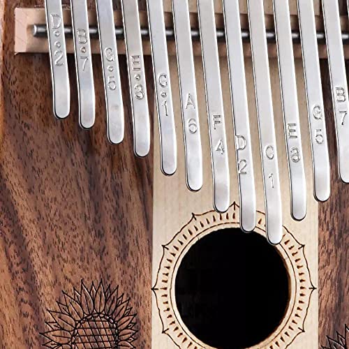 OBRARY Boîte à Piano Pouce Type de contreplaqué Maple 17 Kalimba Instrument de Musique Portable Soleil Fleur Solide… - Les Beatles, Paul McCartney, John Lennon, RIngo Starr, George Harrison OBRARY Boîte à Piano Pouce Type de contreplaqué Maple 17 Kalimba Instrument de Musique Portable Soleil Fleur Solide… – Image 6
