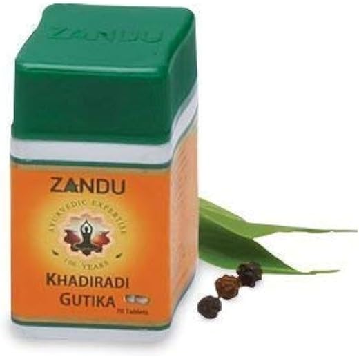 Zandu Khadiradi Gutika 70 Tab Pack of 3