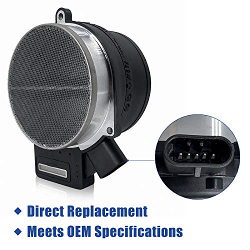 MOJTBE Mass Air Flow Sensor Meter MAF Compatible with Chevy Cadillac GM Vehicles - Silverado, Suburban, Tahoe & Sierra, Yukon XL & Escalade ESV 5.3L, 6.0L Replaces 25168491 AF10043 25318411 - Thumbnail 4