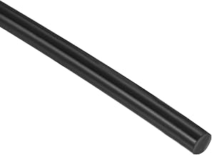 sourcing map Junta de espuma de silicona de 4 mm, 10 m, cordón de goma de esponja color negro sólido
