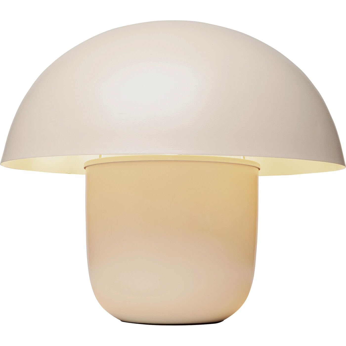 Kare Design Tischlampe Mushroom Beige, Metall, Pilzlampe, Moderne Tischleuchte, Schreibtischlampe, Büro, Wohnzimmer, Schlafzimmer, Office, keine Leuchtmittel inklusive, 50x50x44 (HxBxT)