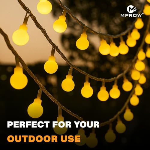 Image of MPROW Yellow-Color LED Berry Ball String Lights for Decoration (Set of 1) - Water Resistant Decorative Fairy Lights for Diwali, Christmas, Wedding & Home Decor - Festive Ambiance Smart Lighting