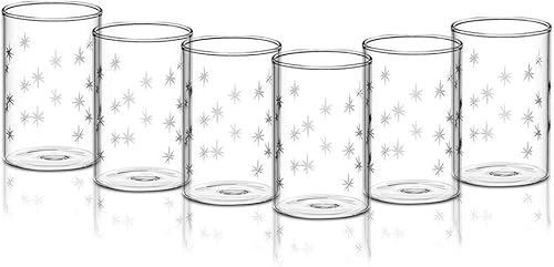 Miniatura 6 de Borosil VDMG295 Vision Deco - Vaso mediano Galaxy Juego de 6 vasos transparentes, ligeros y duraderos, resistentes al olor, aptos para lavavajillas,