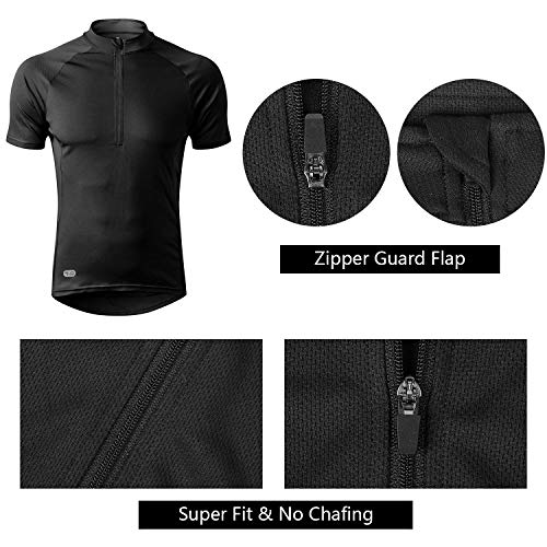 image for INBIKE Cycling Jersey Men, Short Sleeve Shirt Bike Accessories Running