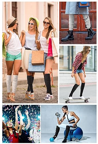 DOFOWORK Leg Warmers - Leg Warmers for Women/Girls, 80s Accessories for Women Inspired Outfits for Yoga, Dance, Running4