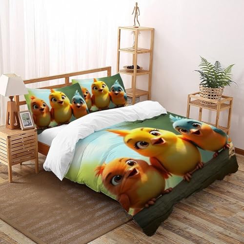 Housse de couette King Animaux 3D microfibres 220x240cm