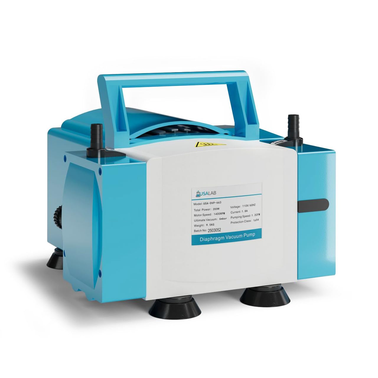 USA Lab Oil-Free Diaphragm Vacuum Pump – 1.2 CFM / 2.4 CFM 110V Laboratory Pump - USAlab