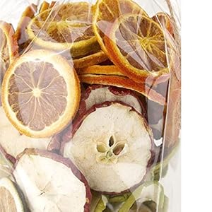 ANDALUCA Natural Vase Bowl Fillers Dried Orange Apple Citrus Slices Home Decor Fruit Slices