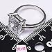 White Sapphire 925 Sterling Silver Filled Filled Fashion Gemstone Ring Size 5 6 7 8 9 10 11 12 PR41