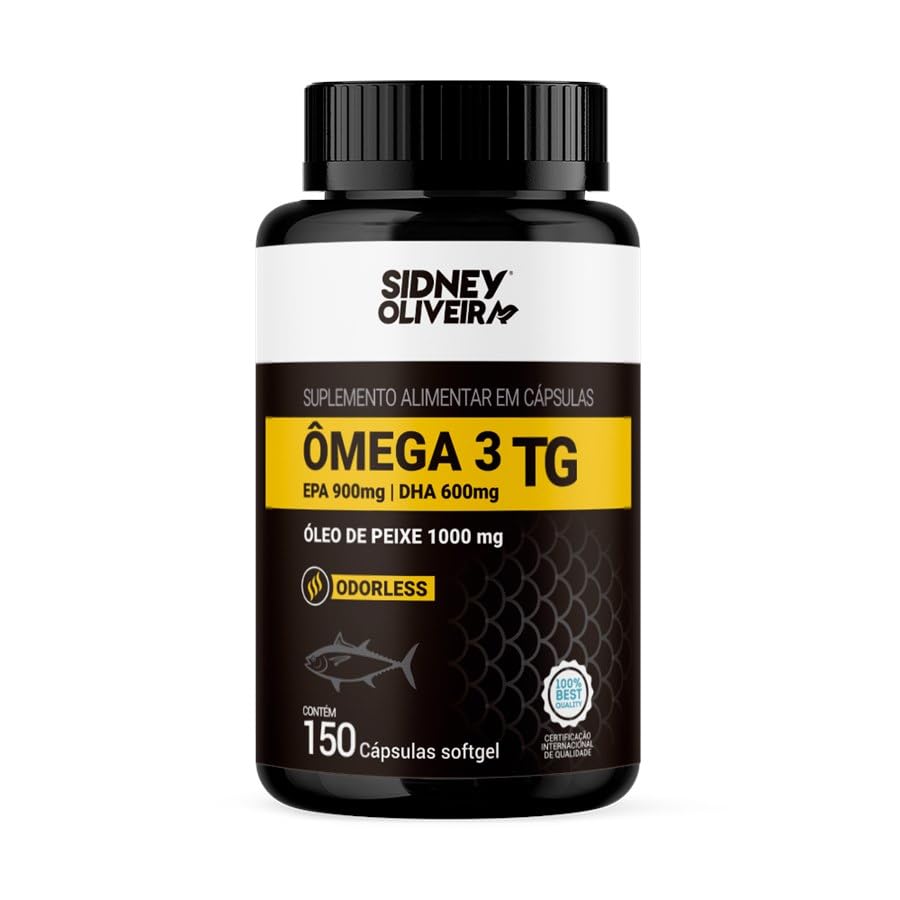 Ômega 3 TG Odorless 1000mg 150 cápsulas Sidney Oliveira