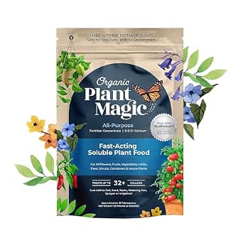 Organic Plant Magic Fertilizer & Plant Food for House Plants & Garden 1/2lb