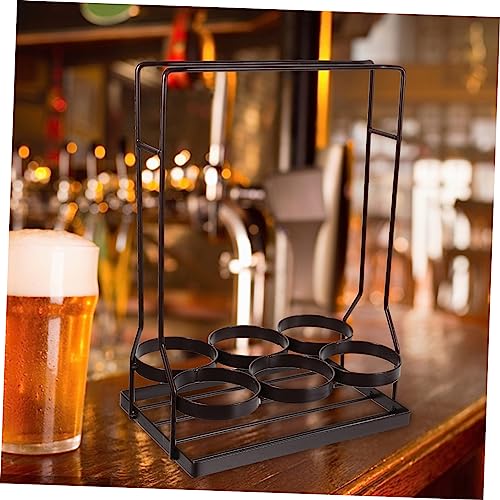 Soporte para botellas de vino en hierro compacto y elegante miniatura 7