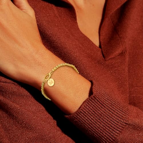 Free bird Gold Cross Bracelet for Women Stretchable Beaded Bracelets 14K Gold Charm Bracelet Initial Gifts4