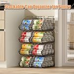8 Pack Stackable Can Organizer for Pantry Cabinet Food Storage - Image 6