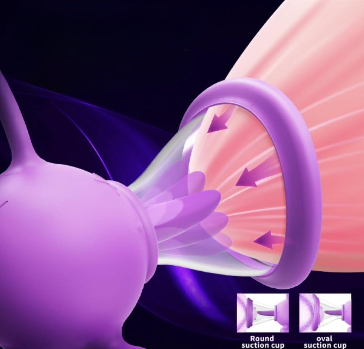 4-in-1 Purple Massager for Couples Game PX40623