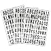 Caihinier 231Pcs 3 feuilles de vinyle lettres et chiffres autocollants, autocollants numériques pour boîtes aux lettres, fenêtres, portes, maison, adresse (blanc, 1 pouce)
