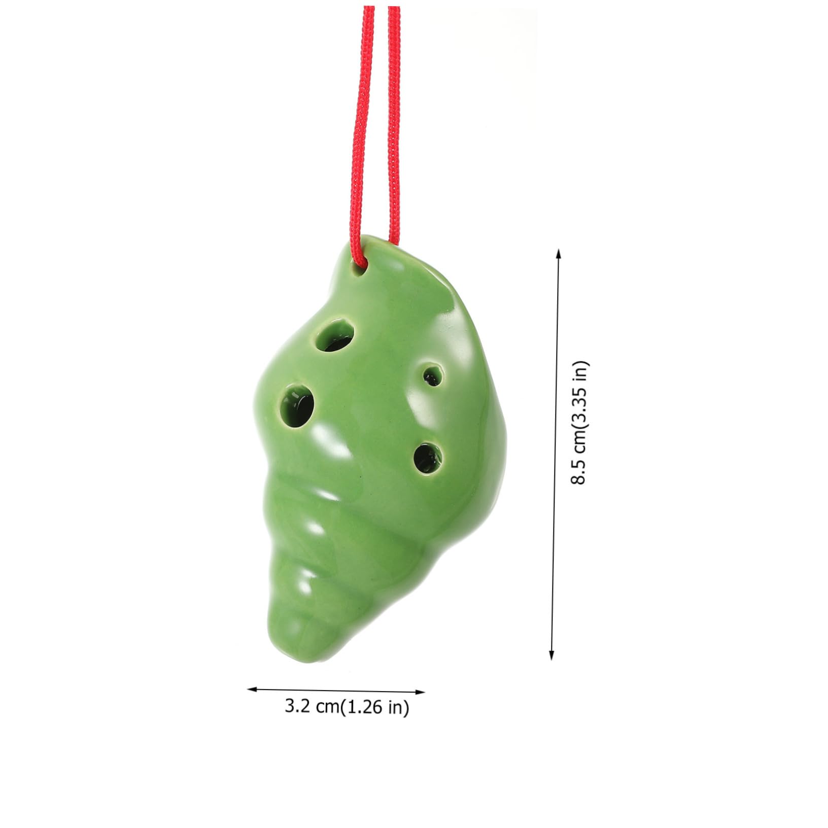 HEMOTON Instrument Hole Beginner Ocarina Portable Ceramic Wind Instrument for Boys and Girls