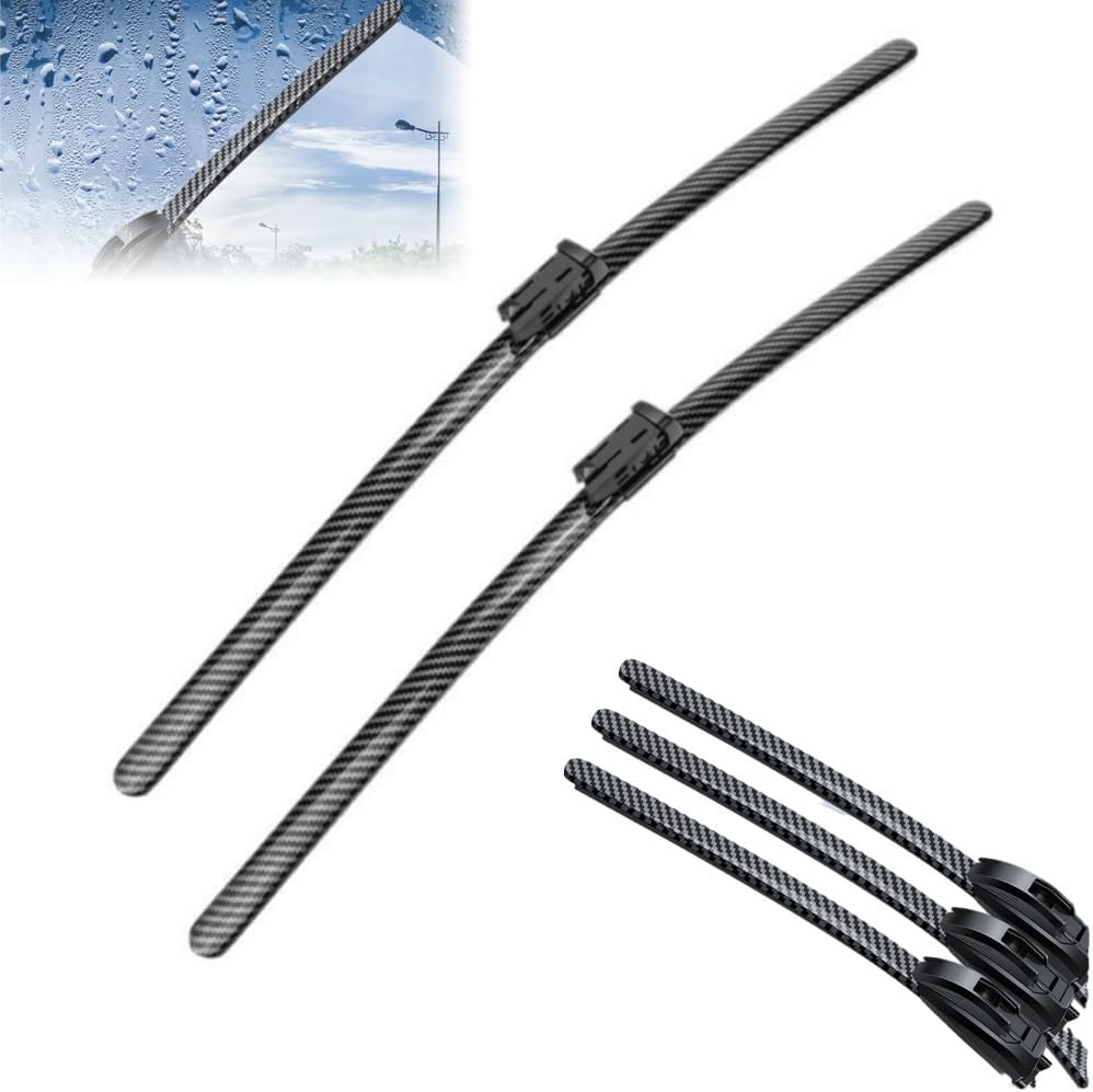 Carbon Fiber Boneless Silent Windshield Wipers, Quiet And Clear, Customized To Match Your Vehicle Model