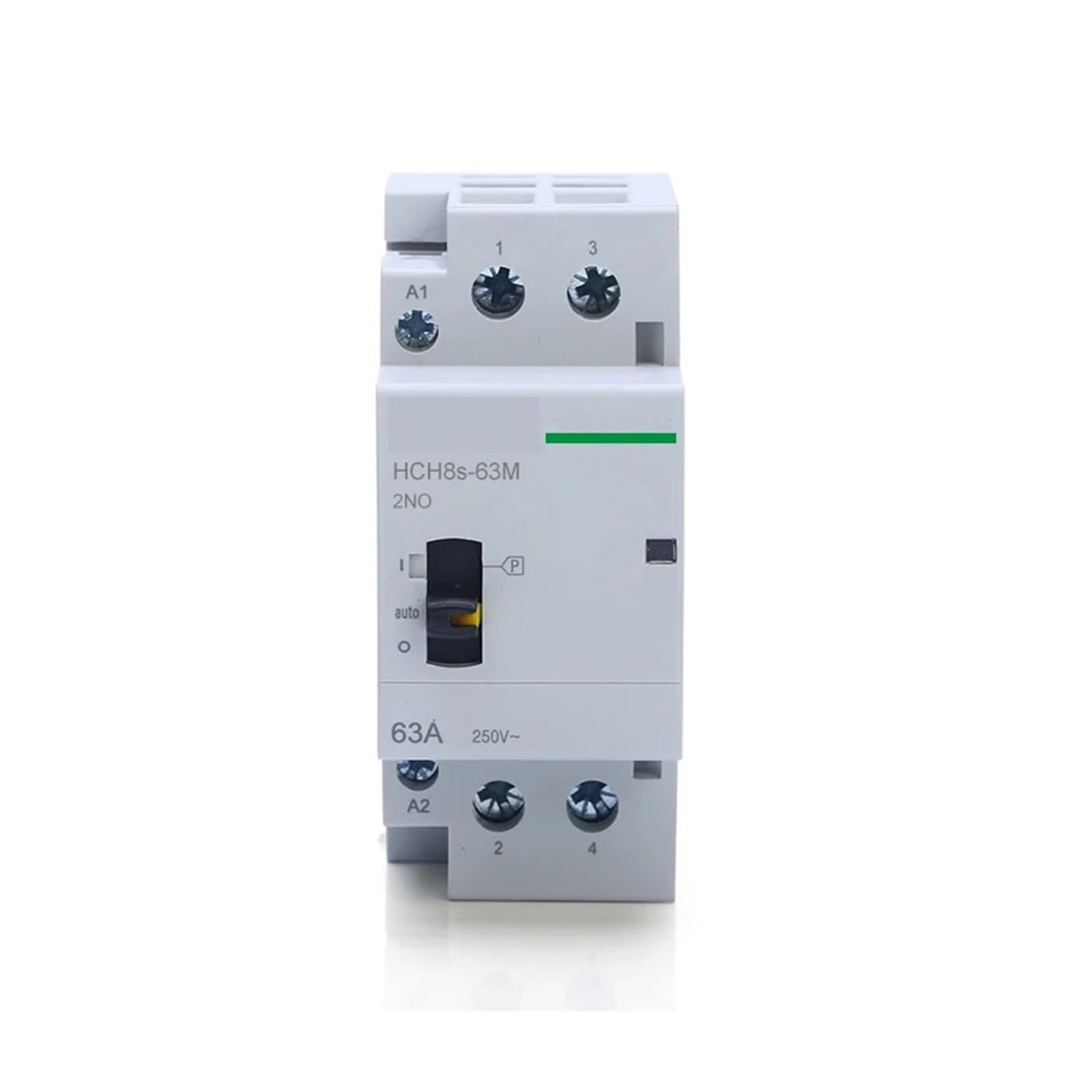 HCH8s-40M 2P 63A 40A 220V szyna DIN domowy AC modułowy stycznik z przełącznikiem ręcznym 2NO 1NO1NC lub 2NC (2P 40A 2NC 230V)