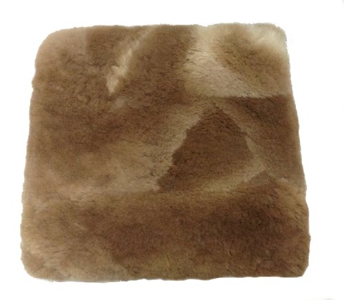 Coussin en fourrure d'alpaga véritable marron 50 x 50 cm d'exception - 2