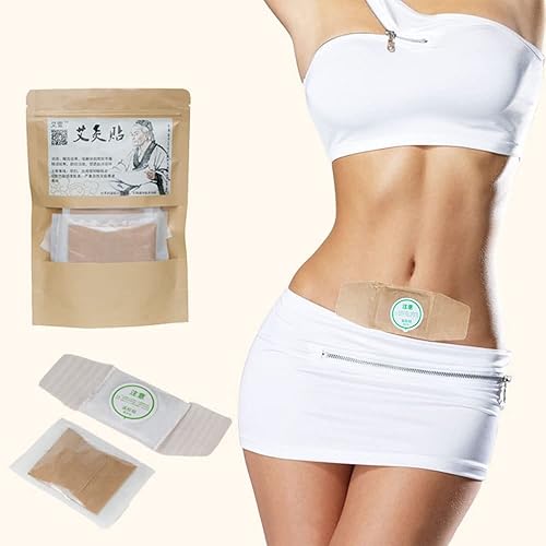 Miniatura 6 de Moxibustión Parche Natural Ajenjo Adhesivo Autocalentable Artemisia Moxa Pads (10 unidades)