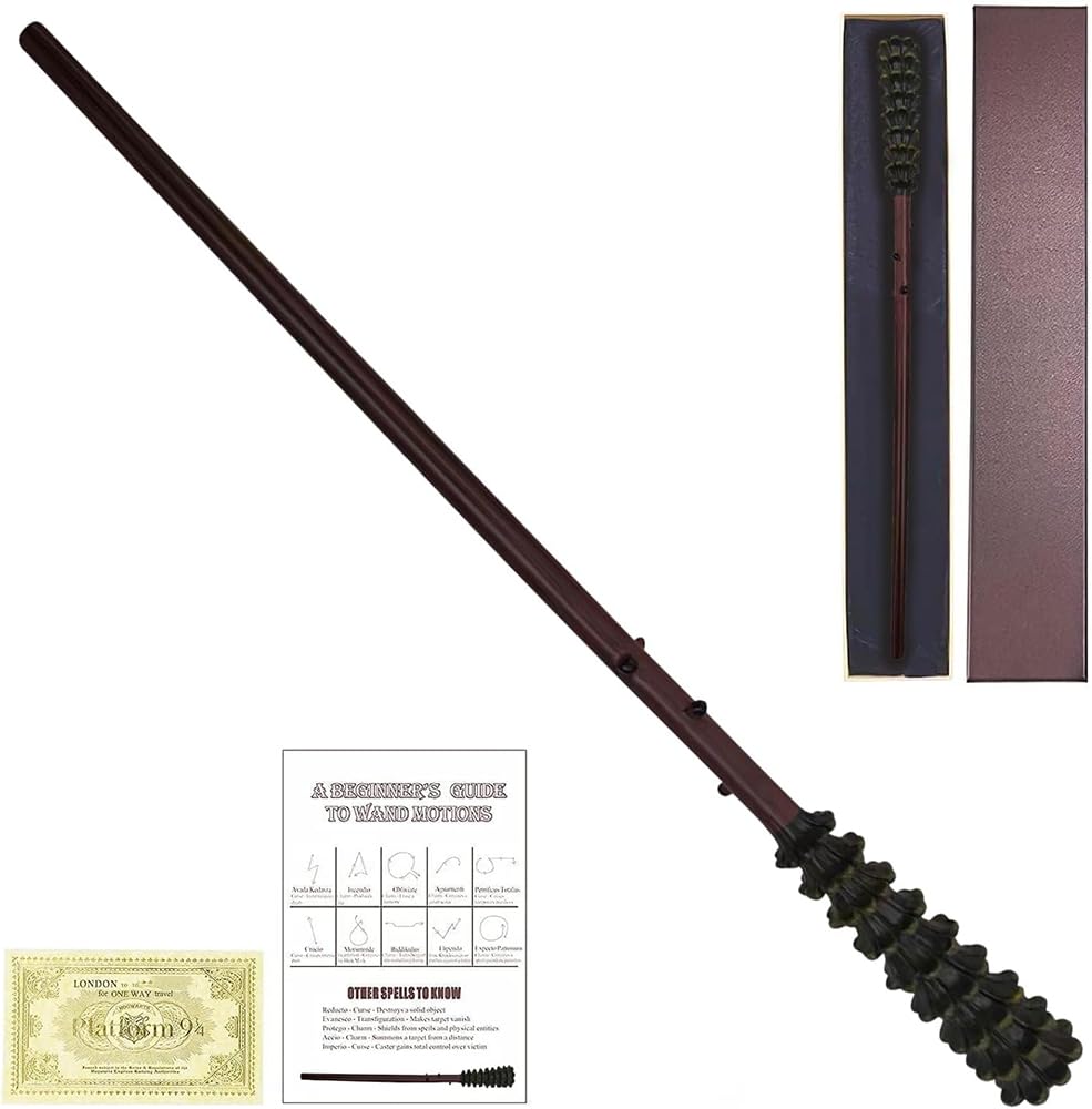 Deluxe Fred Weasley, Magic Wand with Ollivander Box, Resin Wand, Costume Accessories for Witches and Wizards Fred Wand 36CM 89.3G