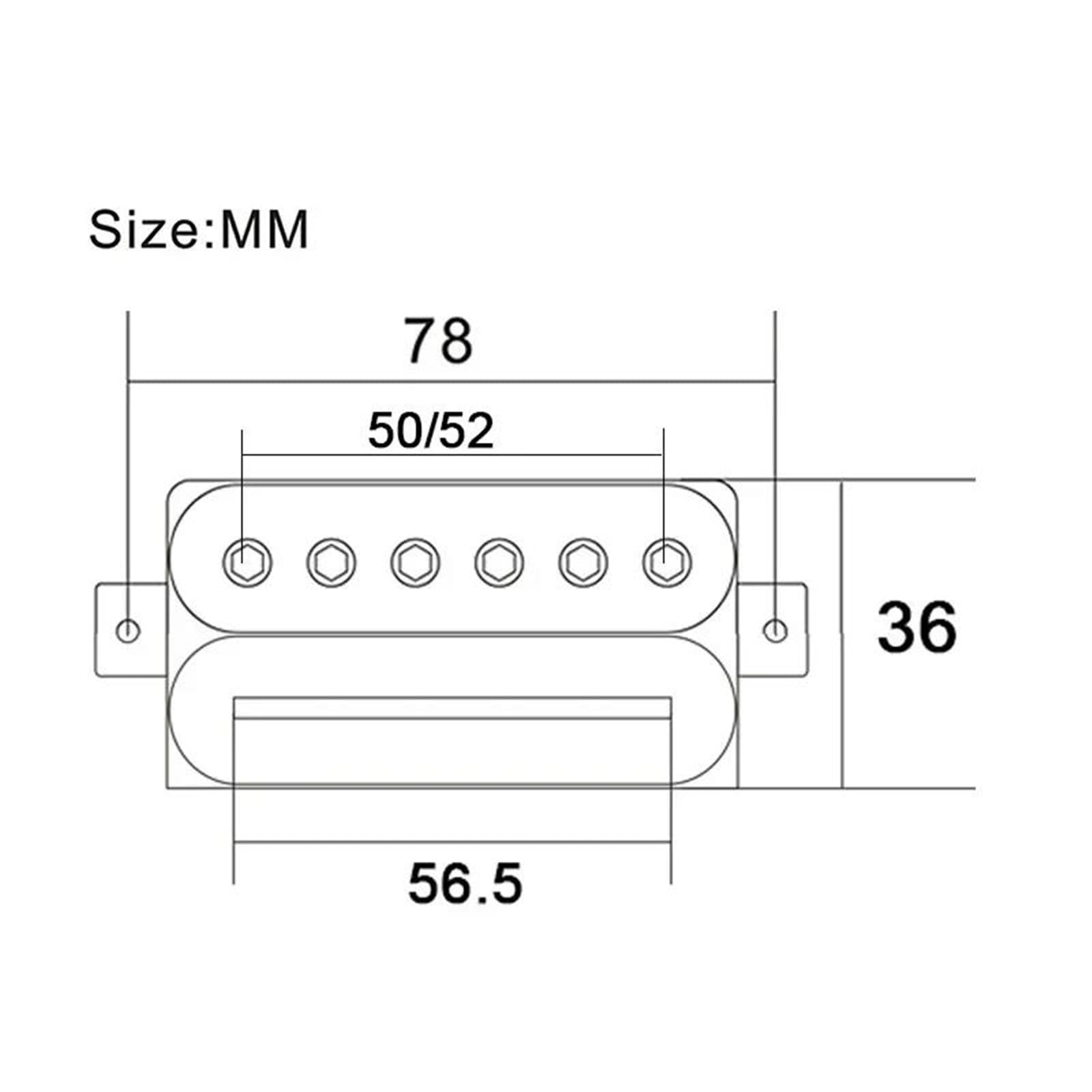 Pastillas De Guitarra Eléctrica Humbucker Para Guitarra Eléctrica | Hoja y tornillo hexagonal que ajustan la pastilla de guitarra de doble bobina con 4 cables de conducta/división de bobina
