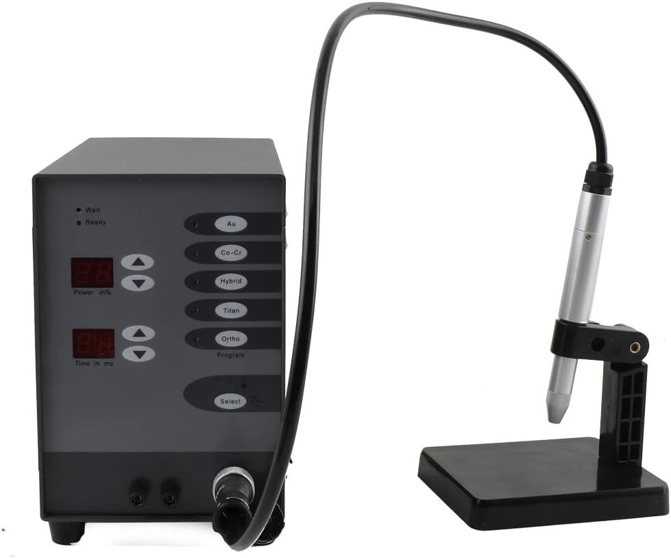 Automatic Spot Welding Machine 110V Pulsed Argon Arc Welder - Pulse Spot Welder for Jewelry Repair, Dental Lab & Metal Work - Portable Spot Welder with Adjustable 50A-600A Current & Tungsten Needle