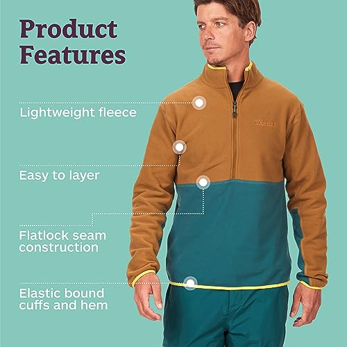 Image of MARMOT Men's Rocklin 1 /2 Zip, Lightweight Fleece Pullover Jacket